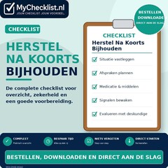 Checklist herstel na koorts bijhouden