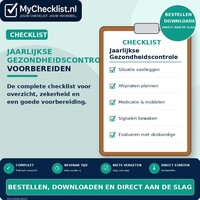 Checklist jaarlijkse gezondheidscontrole voorbereiden met uitgebreide stappen en controlepunten
