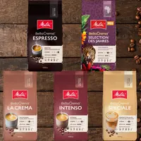 Melitta Bella Crema pack découverte de grains 5 x 1kg