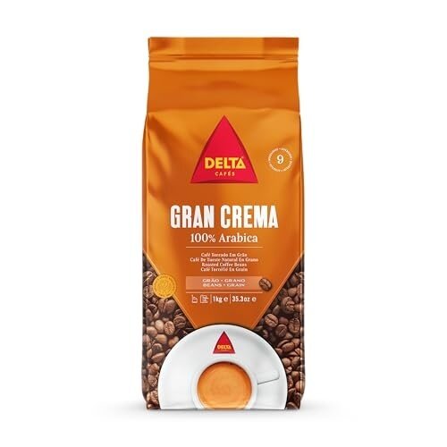 Delta Delta Cafes Gran Crema Bohnen 1kg - 100% Arabica Delta Delta Cafes Gran Crema Bohnen 1kg - 100% Arabica