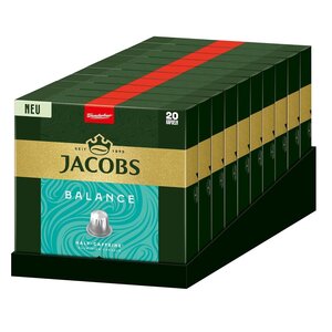 Jacobs Jacobs Balance 200 Nespresso kompatible Kapseln - MHD 30-09-2026 Jacobs Jacobs Balance 200 Nespresso kompatible Kapseln - MHD 30-09-2026