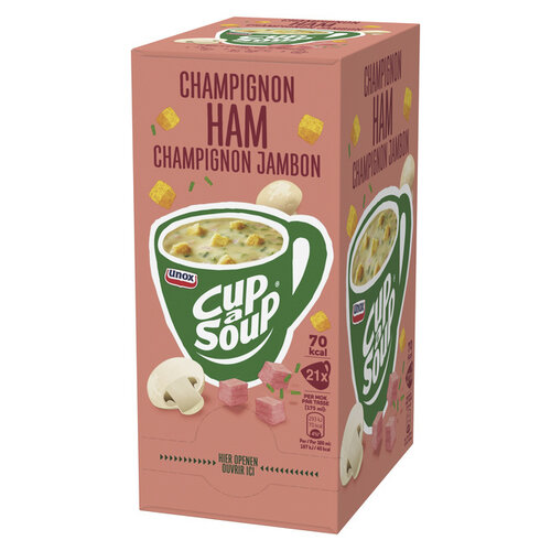 Unox Cup-a-soup Champignon Ham (21 x 175ml) - Unox Cup-a-soup Champignon Ham (21 x 175ml) -