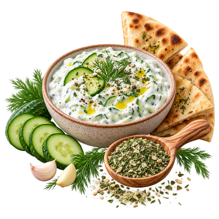 De Kruidenshop Tzatziki kruidenmix voor zelfgemaakte tzatziki