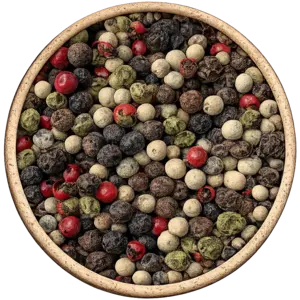 De Kruidenshop Vierseizoenenpeper met vier soorten peperkorrels