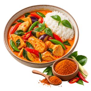 De Kruidenshop Thaise rode curry kruidenmix voor wok en kokosmelk