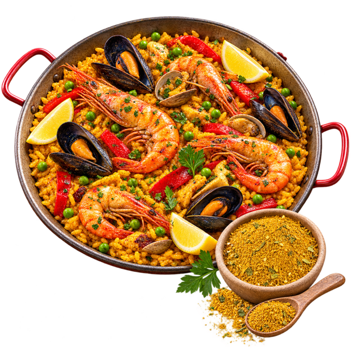 De Kruidenshop Paella kruidenmix voor rijst, kip en zeevruchten