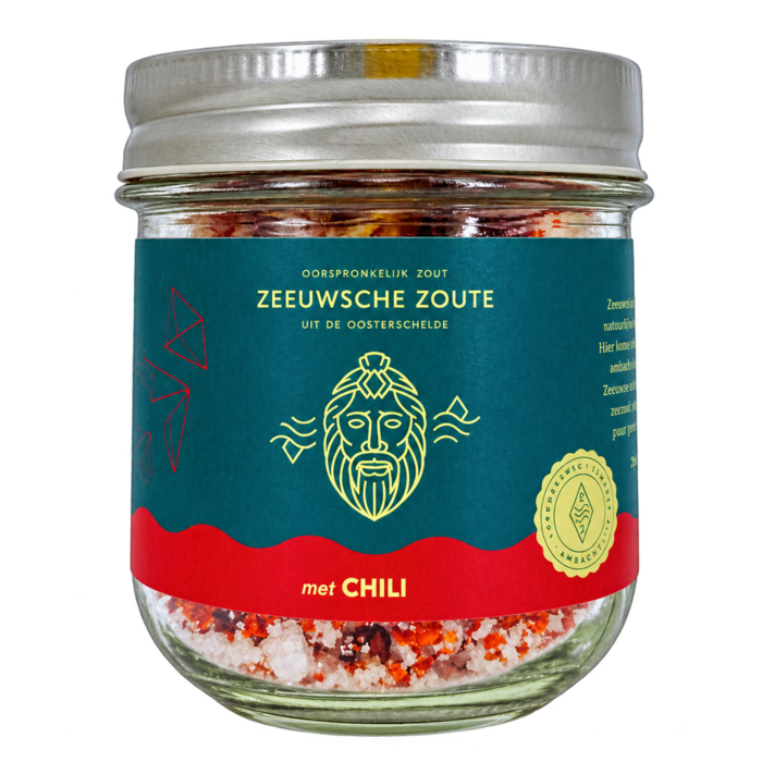 Zeeuwsche Zoute Zeeuwsche Zoute CHILI - Zeeuws zeezout met chili