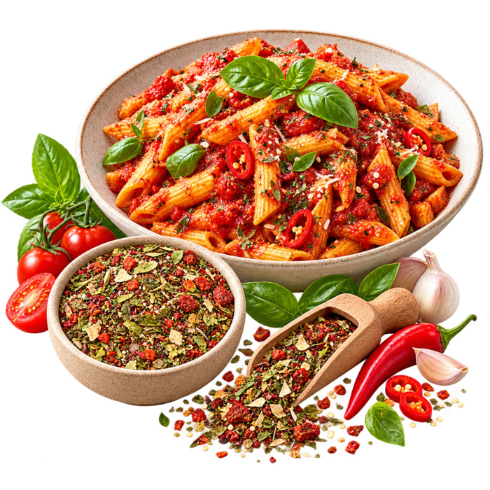 De Kruidenshop Arrabiata kruidenmix voor pasta en Italiaanse gerechten