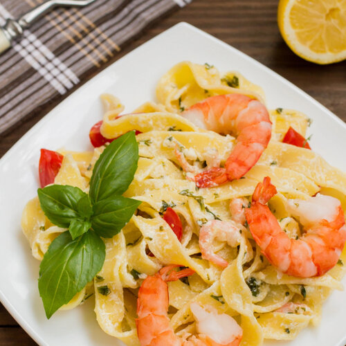 Garnalenspaghetti met Italiaanse Spaghettikruiden