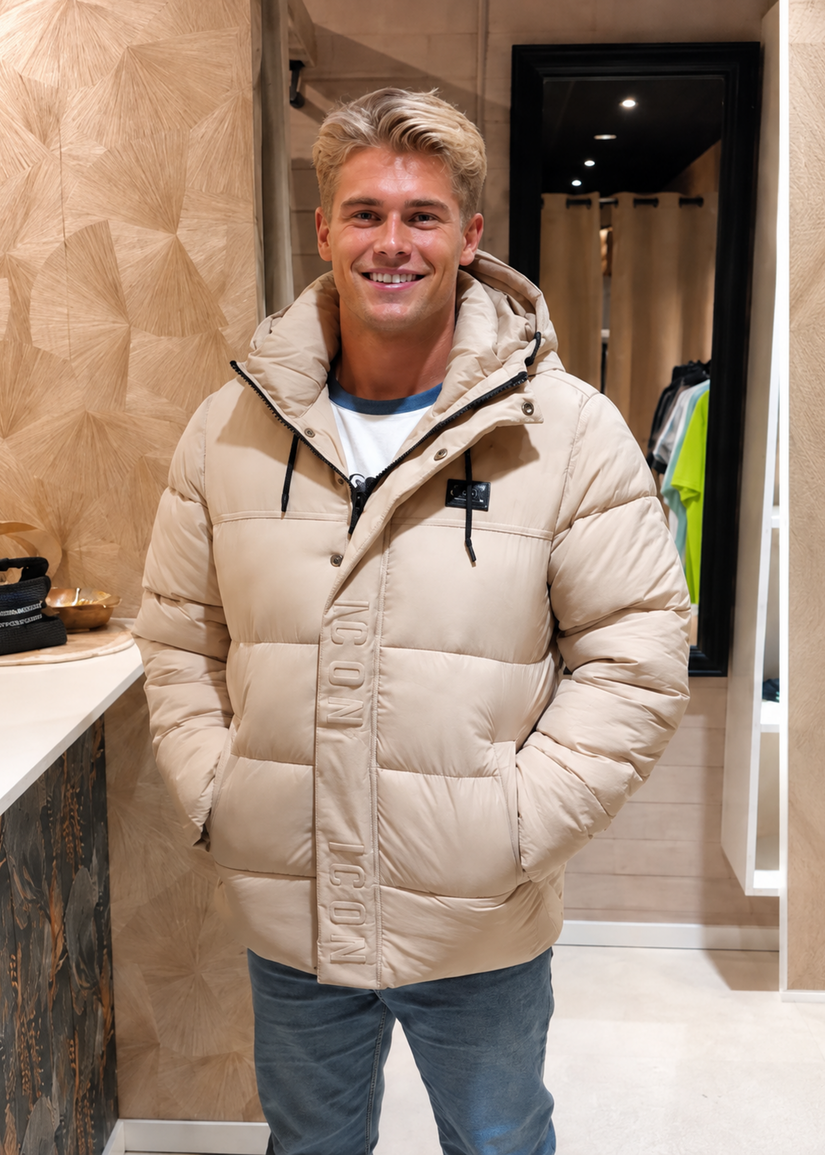 Icon jas beige