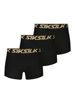 SikSilk boxershort zwart/goud 3-pack