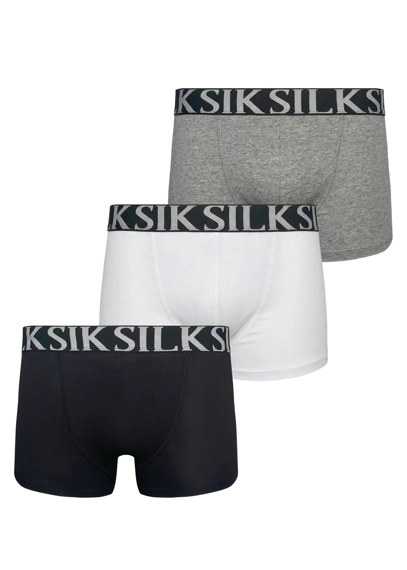 Siksilk boxershort tricolor 3-pack