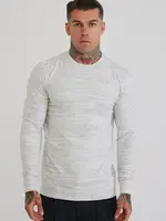 Siksilk sweater grijs/wit