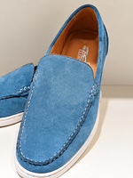 Loafers blue suedelook
