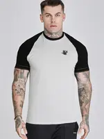 Siksilk t-shirt zwart/wit/gouden letters