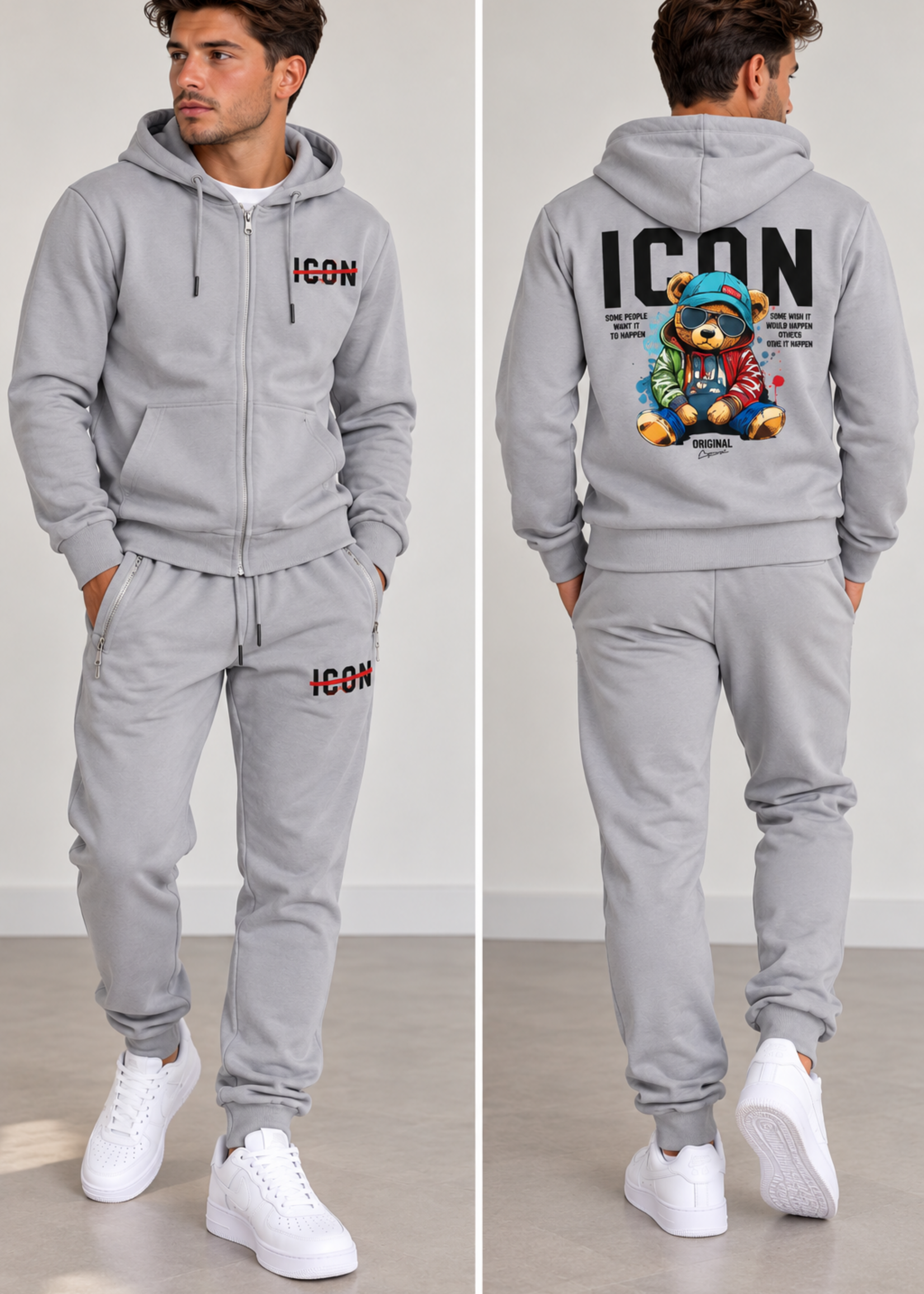 Icon comfyset bear grijs