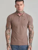 Siksilk polo taupe