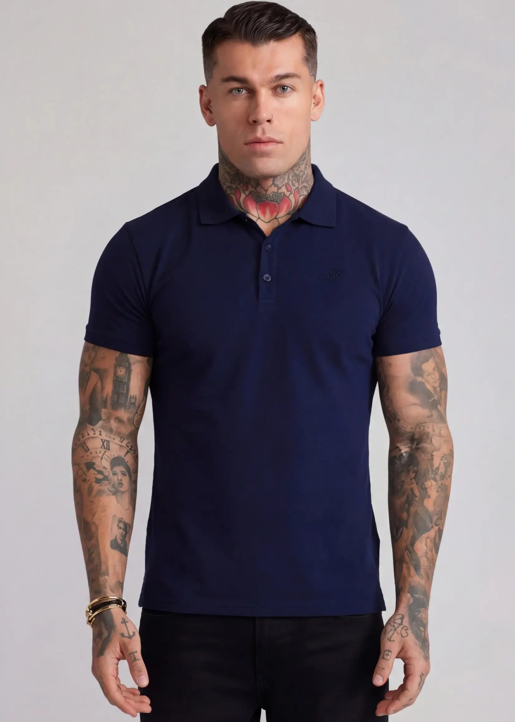 Siksilk polo marine
