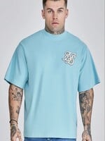 Siksilk t-shirt blauw -oversized