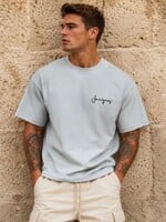 Oversized T-shirt ''Jacques'' lichtblauw