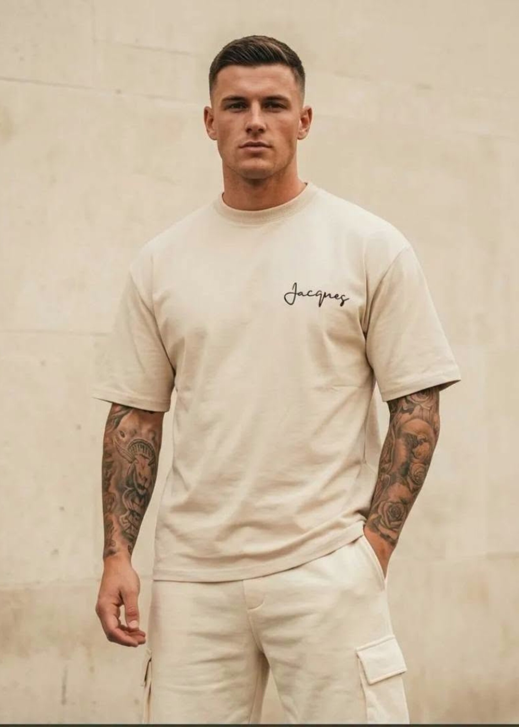 Oversized T-shirt ''Jacques'' beige
