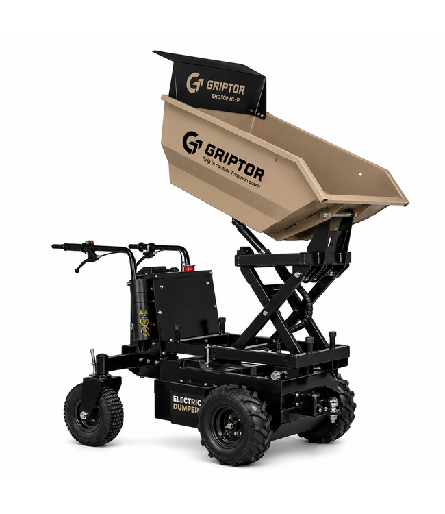 Griptor GRIPTOR EHD500-HL-D Accu Mini Dumper / Kruiwagen