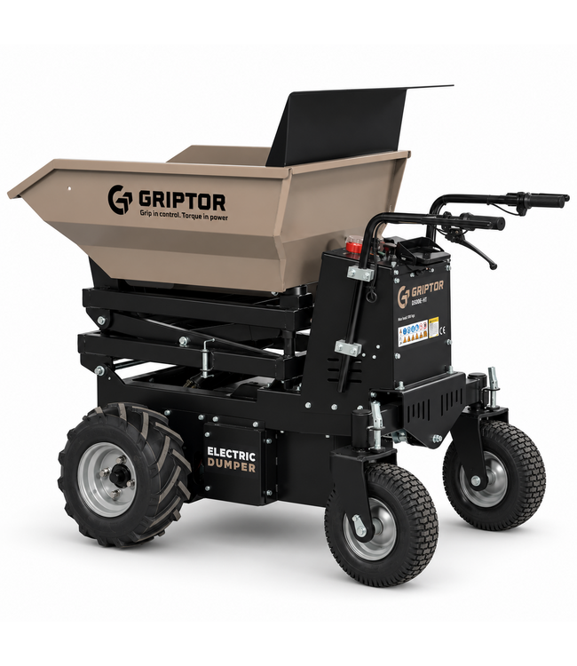Griptor GRIPTOR EHD500-HL-D Accu Mini Dumper / Kruiwagen
