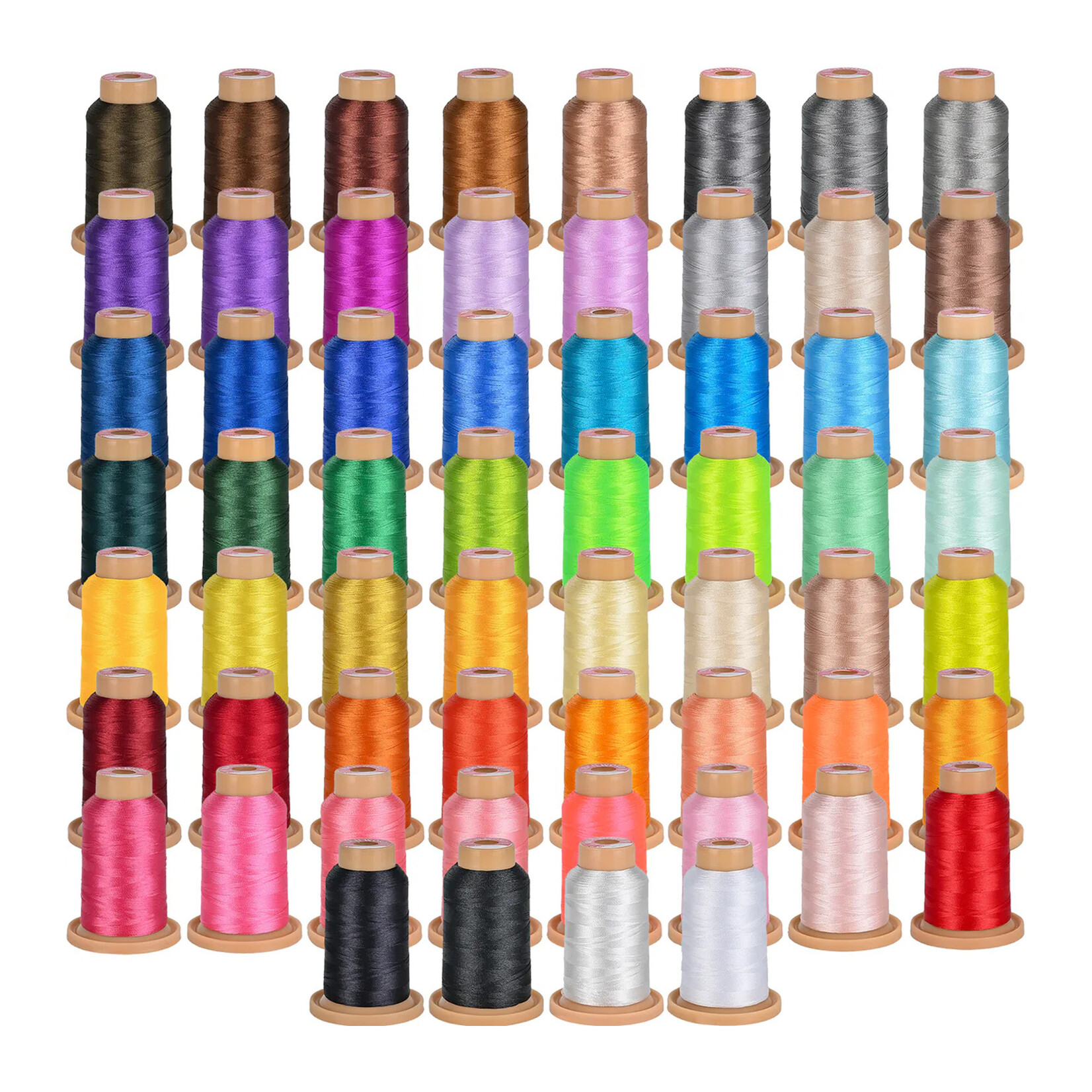 PooLin Embroidery Thread (800 m rolls) - 60 colours