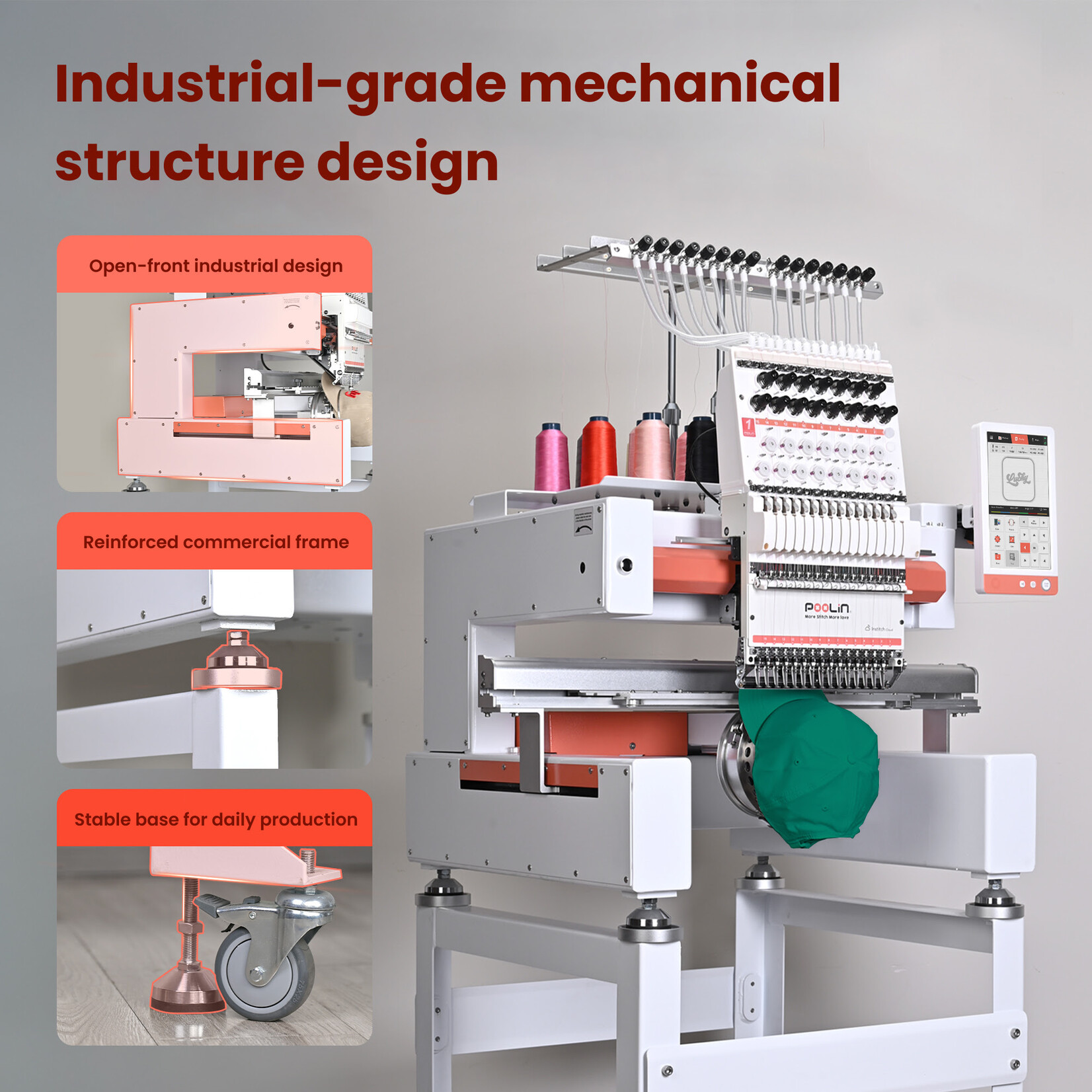 PooLin EOV Multi-Needle Embroidery Machine