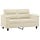 Kremowa sofa dwuosobowa 120 cm - 92% taniej