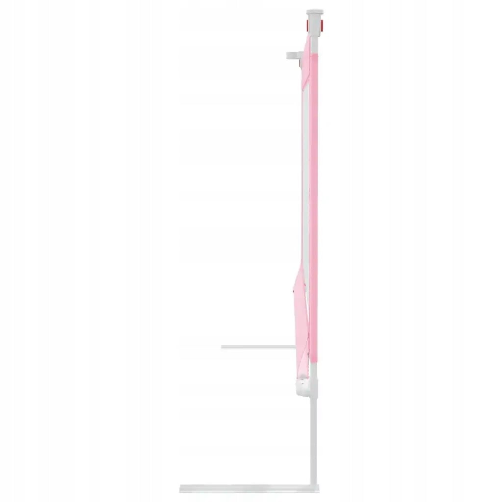 Vidaxl Barierka ochronna do łóżka dziecięcego 190x25 cm, różowa - Rabat 68%