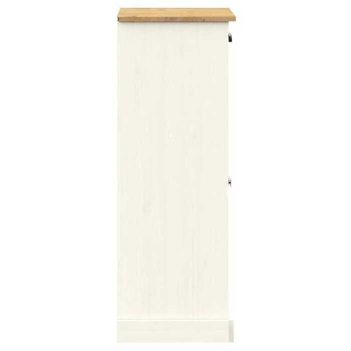 Vidaxl Biała szafka na buty VIGO 60x35x96 cm - sosnowa - 77% taniej