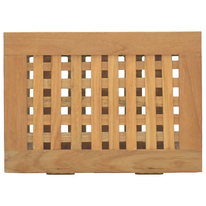 Vidaxl Kosz na pranie z drewna tekowego 35x25x60 cm - 75% taniej