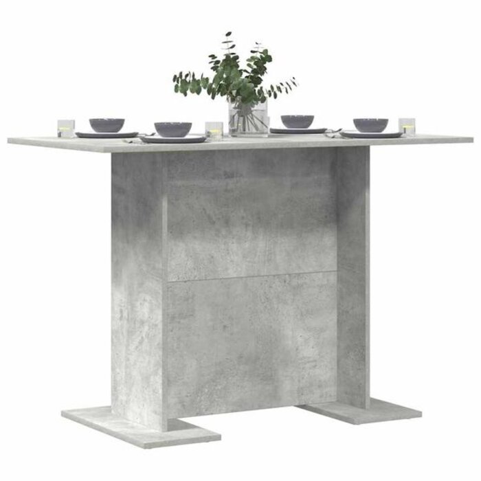 Vidaxl Stół jadalniany 110x60x75 cm, betonowa szarość - 78% taniej