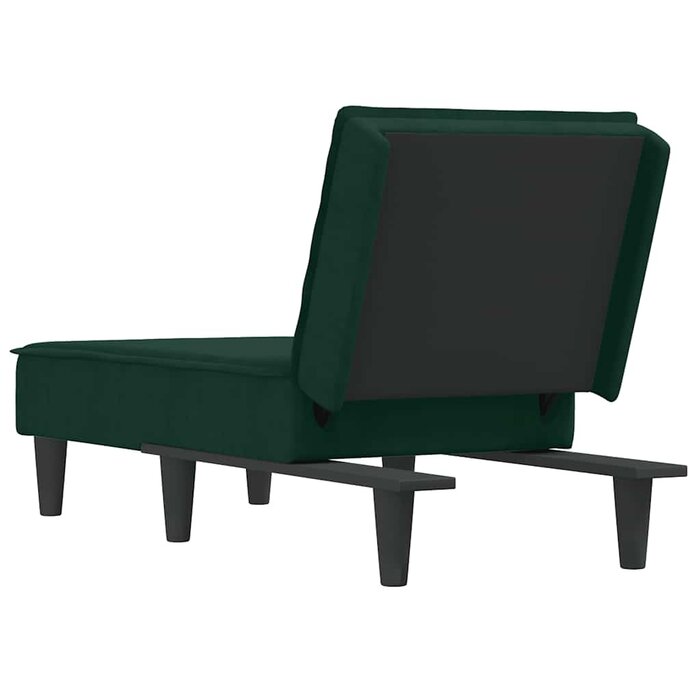 Vidaxl Szezlong aksamitny ciemnozielony 55x155cm - 78% taniej