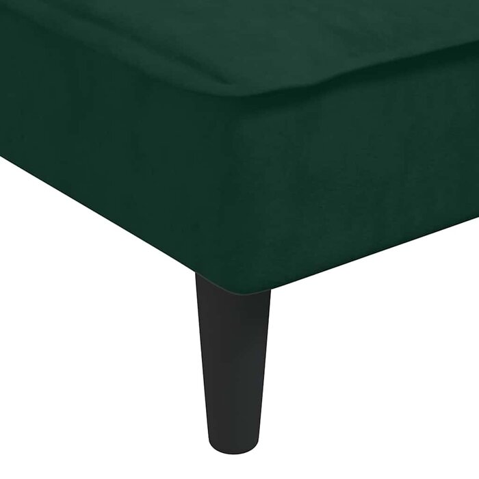 Vidaxl Szezlong aksamitny ciemnozielony 55x155cm - 78% taniej