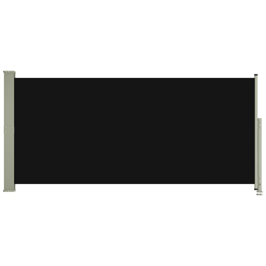 Vidaxl Wysuwana osłona boczna 140x300 cm czarna - 73% taniej