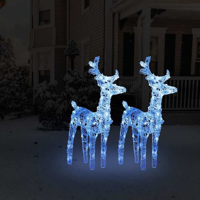 Vidaxl Świecące renifery LED, 2 sztuki, 55 cm - 73% taniej