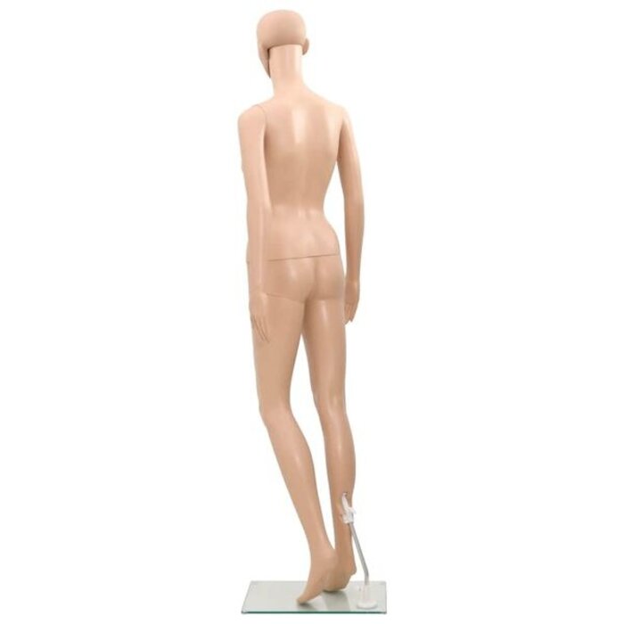 Vidaxl Manekin damski całopostaciowy 175 cm, beżowy - 80% taniej