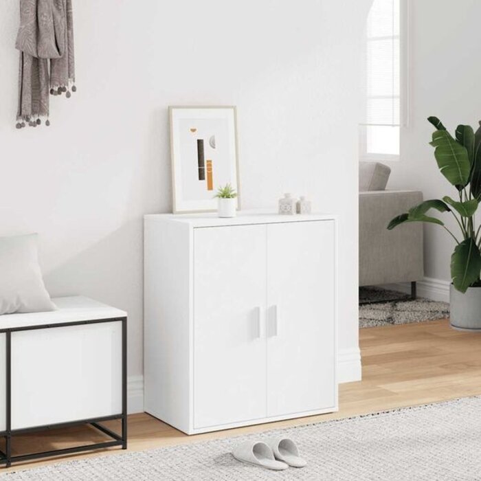 Vidaxl Biała szafka na buty 60x35x70 cm - 83% taniej