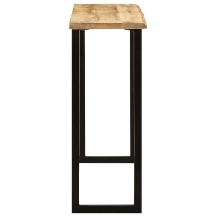 Vidaxl Stolik przyścienny z litego drewna mango 105x33cm - 86% taniej
