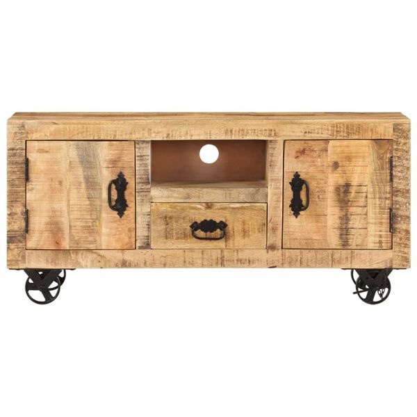 Vidaxl Szafka RTV z litego drewna mango 110x30 cm - 93% taniej