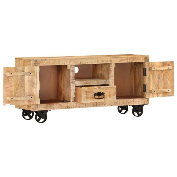 Vidaxl Szafka RTV z litego drewna mango 110x30 cm - 93% taniej