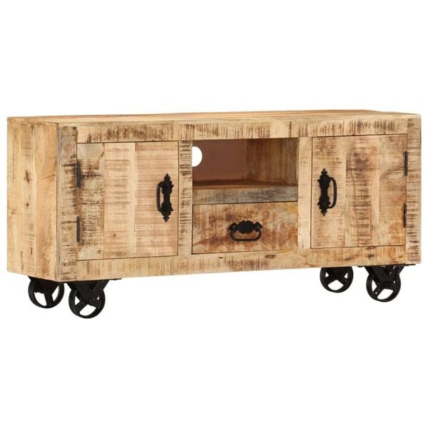 Vidaxl Szafka RTV z litego drewna mango 110x30 cm - 93% taniej