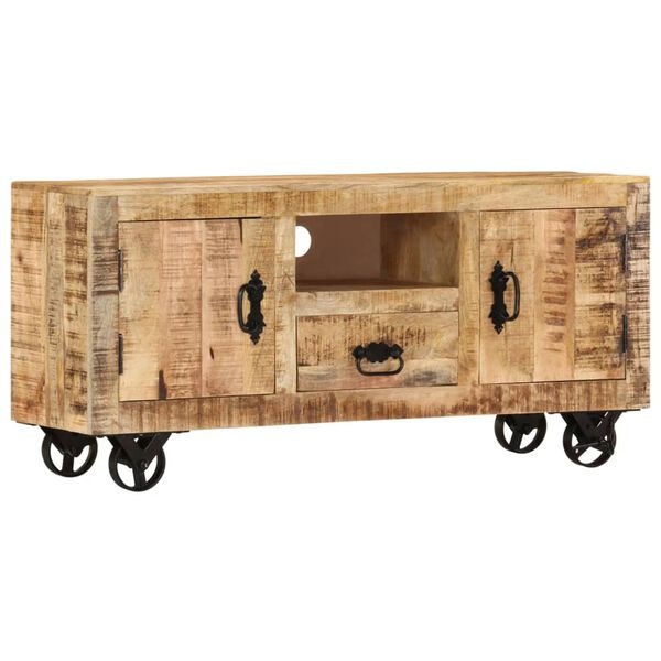 Vidaxl Szafka RTV z litego drewna mango 110x30 cm - 93% taniej