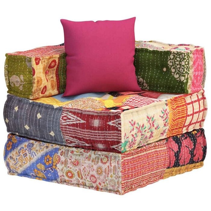 Vidaxl Pufa modułowa patchworkowa 70x70x56 cm - 86% taniej