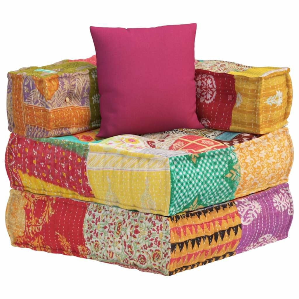 Vidaxl Pufa modułowa patchworkowa 70x70x56 cm - 86% taniej