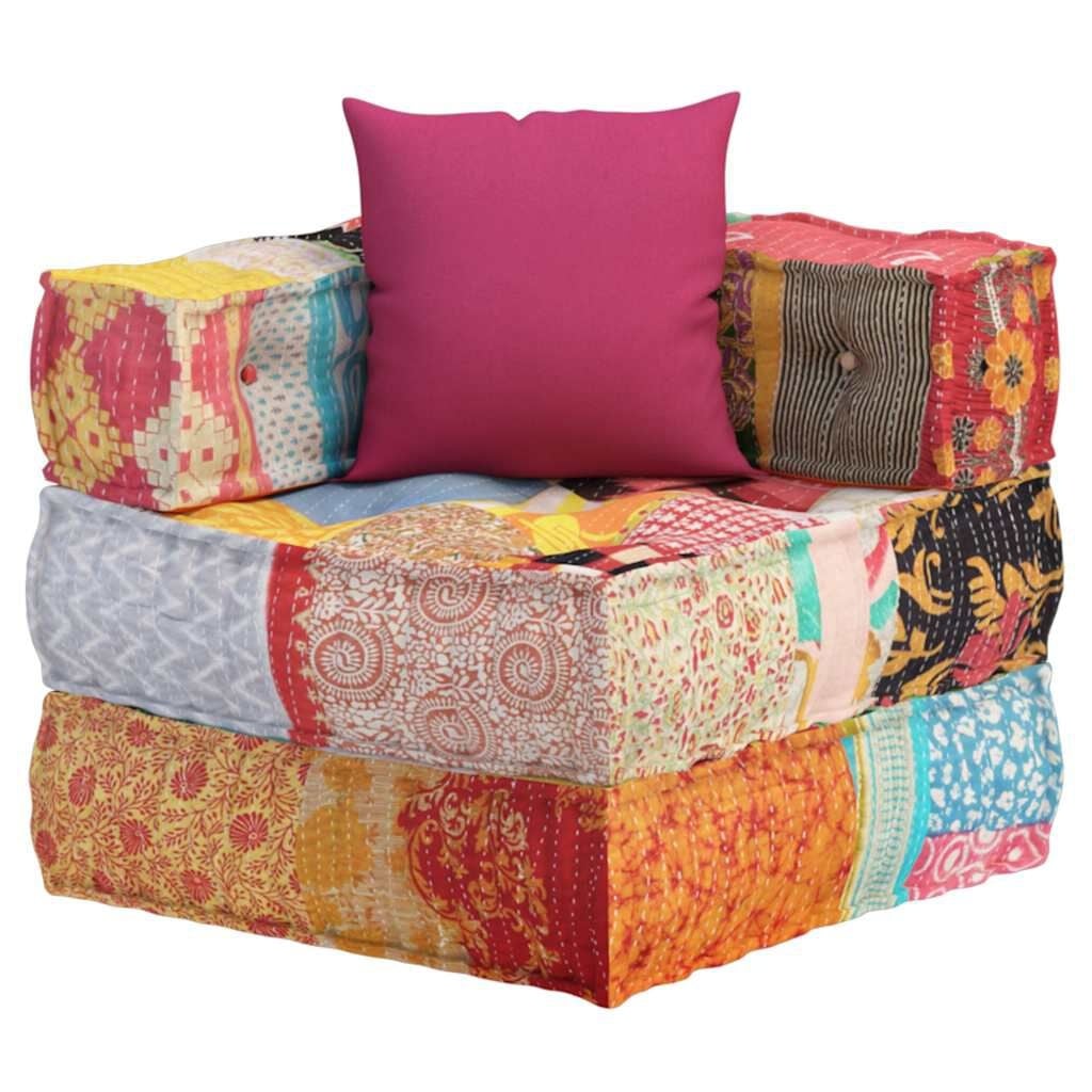 Vidaxl Pufa modułowa patchworkowa 70x70x56 cm - 86% taniej