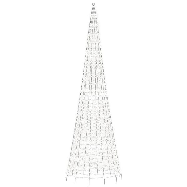 Vidaxl Choinka LED na maszt 500 cm, 1534 diody - 79% taniej