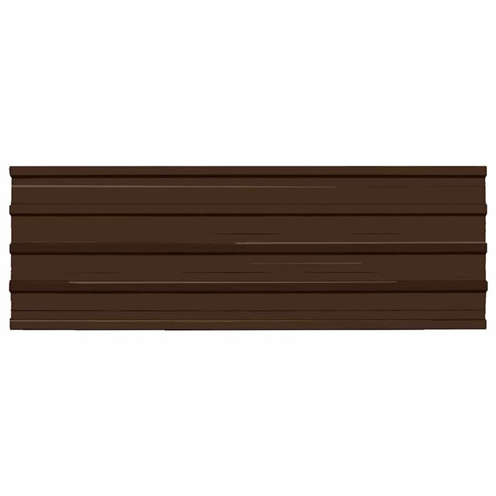 Vidaxl Panele dachowe stalowe 129x45cm 12 szt. brązowe - 75% taniej